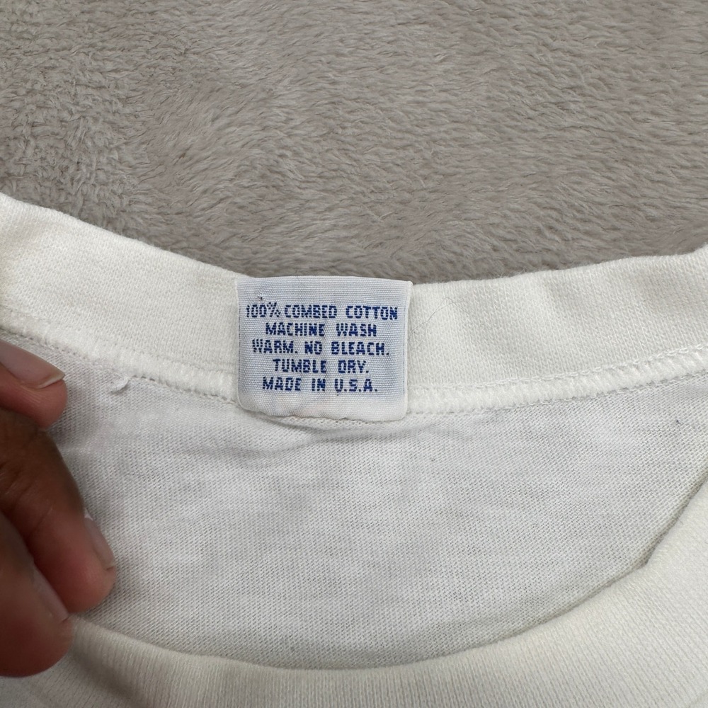 Vintage 90s Crazy Shirts B Kliban Hawaii Volleyball Shirt Mens Large White USA - Picture 5 of 8